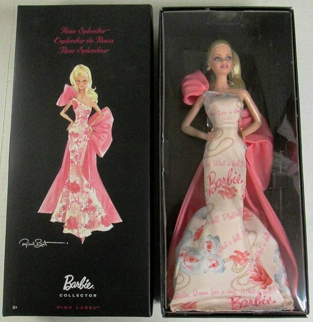 Mattel Avon Exclusive Caucasian Rose Splendor Barbie Doll