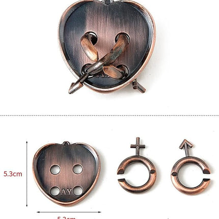 VolksRose 9pcs Brain Teaser Puzzles, Metal Wire Puzzles Set, Mind Smart Game IQ Challenge Puzzle Games, Educational IQ Test Unlock Interlocking Toy Lock Puzzles Gift for Adults Teenagers