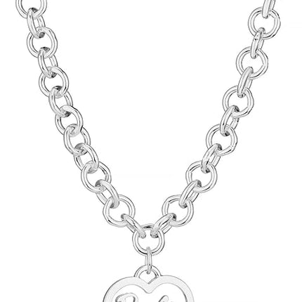 Barbie Round Link Heart Necklace