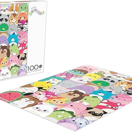 Buffalo Games - Squishmallow - Squishmallows - Buddies - 100 Piece Jigsaw Puzzle for Families -Challenging Puzzle Perfect for Game Nights - Finished Size is 15.00 x 11.00