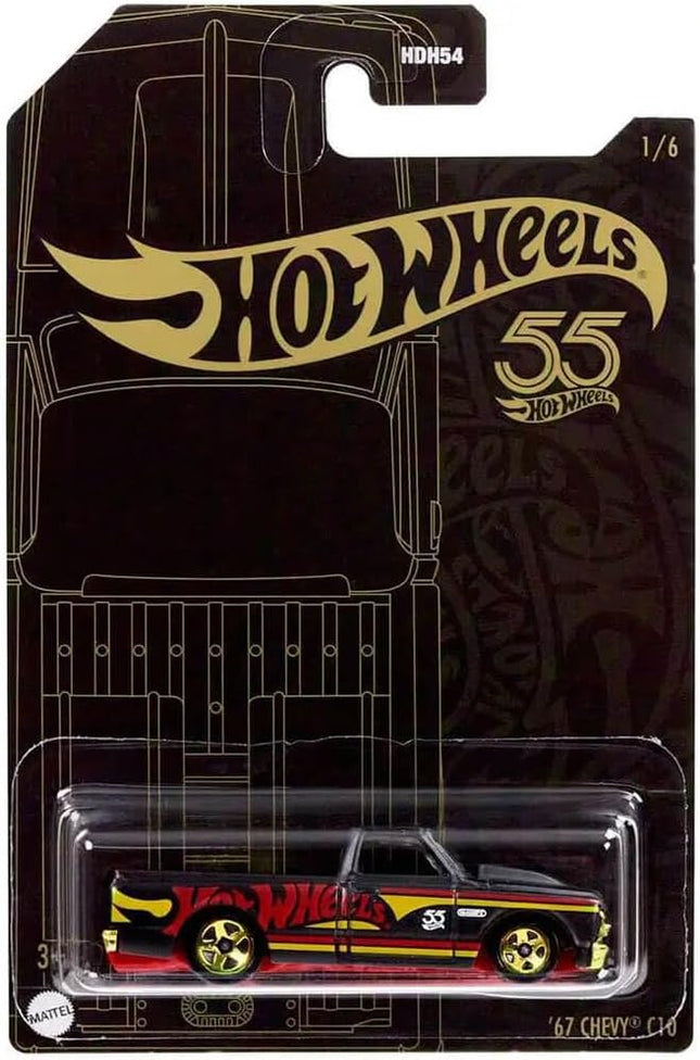 Hot Wheels '67 Chevy C10, Pearl and Chrome 1/6