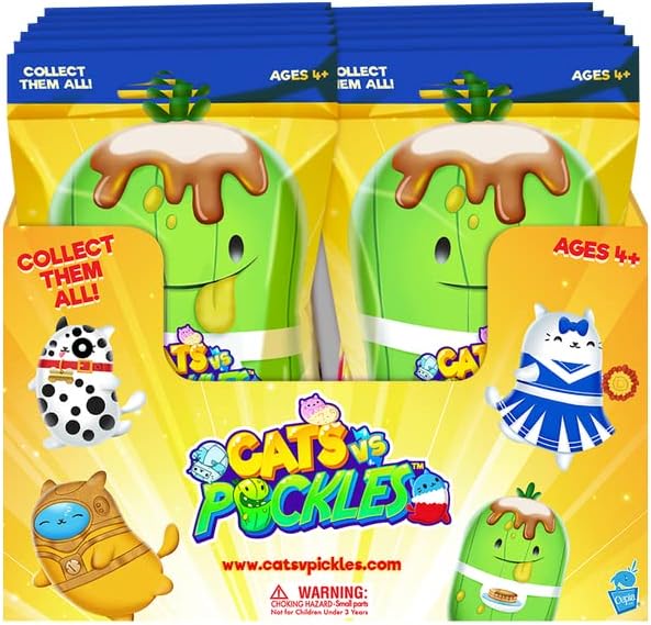 Cats vs Pickles - Mystery Bags - 4" - 12pk Limited Exclusive Release Set - Gold Wave - Bean Filled Plushies!