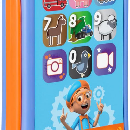 eKids Blippi Toy Phone for Toddlers with Built-in Educational Games and Preschool Learning Games (Blippi)