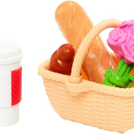 Barbie Pink Passport Paris Doll Set With Clothes & Picnic Accessories, Includes Brunette Doll