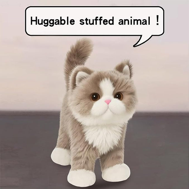 Brown Cat Stuffed Animal – Cute cat Plush Toy for Kids & Adults – Birthday Surprise & Room Decor –A Cuddly Companion for Everyday hugs and Bedtime