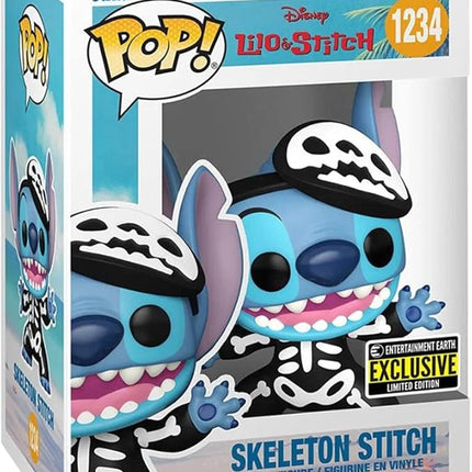 Funko Pop! Disney: Lilo & Stitch - Skeleton Stitch 1234 Special Edition, Common Multicolor Vinyl #1234