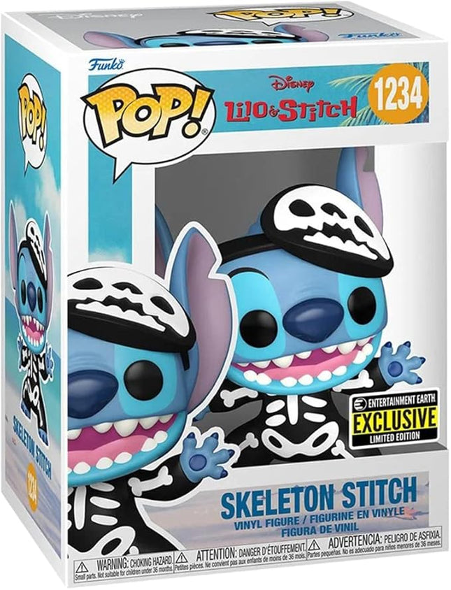 Funko Pop! Disney: Lilo & Stitch - Skeleton Stitch 1234 Special Edition, Common Multicolor Vinyl #1234