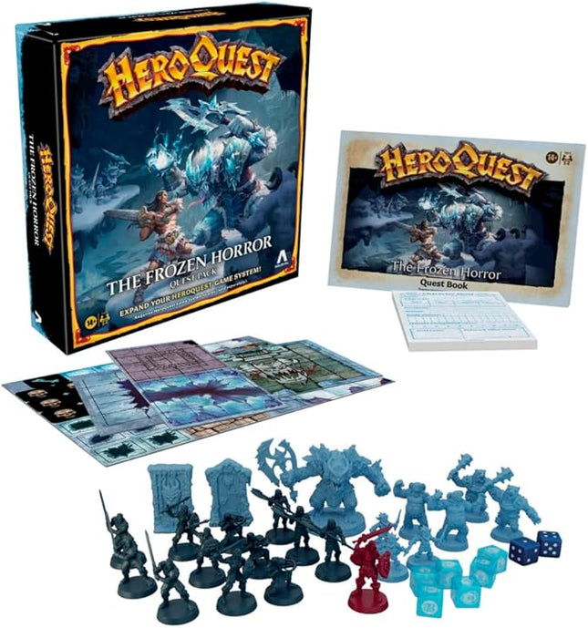 Avalon Hill HeroQuest The Frozen Horror Quest Pack, Dungeon Crawler Game for Ages 14+, Requires HeroQuest Game System to Play