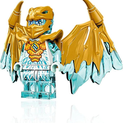 LEGO NINJAGO Crystalized Minifigure - Zane (Golden Dragon) with Wings and Sword
