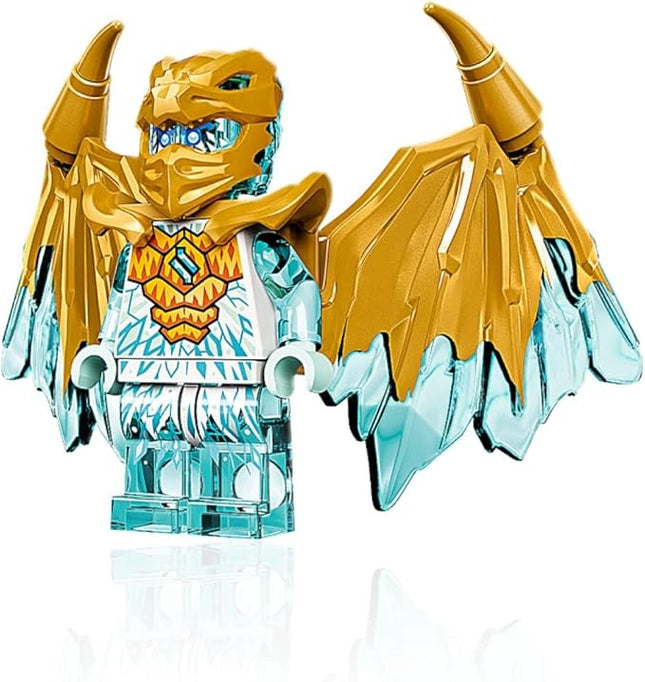 LEGO NINJAGO Crystalized Minifigure - Zane (Golden Dragon) with Wings and Sword