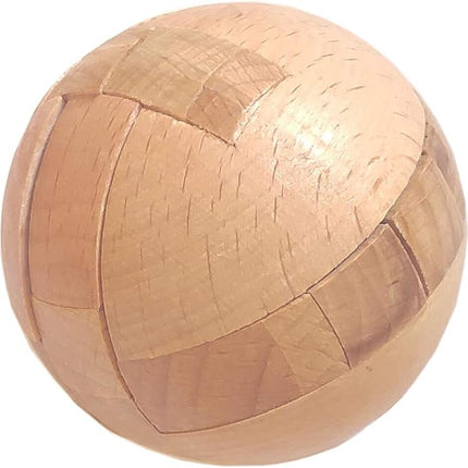 AHYUAN Handmade Wooden Puzzle Magic Ball Brain Teasers Toy Intelligence IQ Games 3D Sphere Puzzles for Children and Adults (2.36 x 2.36 x 2.36 in)