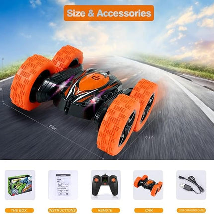 FREE TO FLY Remote Control Car Rc Cars - Drift High Speed 4Wd Off Road Stunt with 360° Flips - Christmas Birthday Gifts Racing Toys for Kids Age 8-12 6-8 3-5