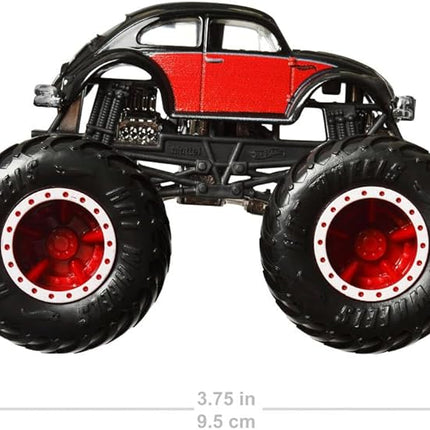 Hot Wheels Monster Trucks, 1:64 Scale Monster Trucks Toy Trucks, Set of 4, Giant Wheels, Favorite Characters and Cool Designs