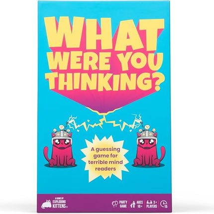 Exploding Kittens What were You Thinking? A Hilarious Guessing Board Game - Party Game for Ages 10 and up - Great for Adults, Teens, and Kids - 3 Players or More