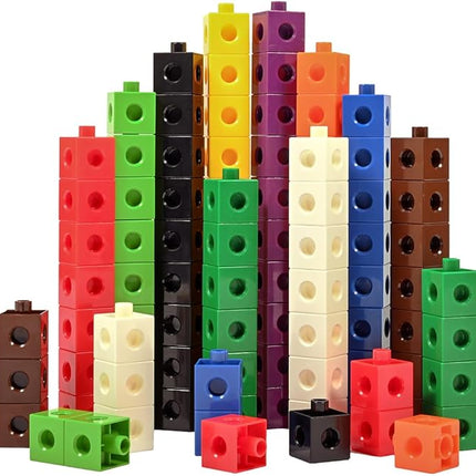 edxeducation Linking Cubes | Set of 100 | Counting Cubes | Color Sorting Toys | Math Manipulatives for Preschoolers, Pre K