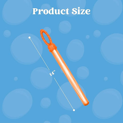JOYIN 24 Pack 14’’ Big Bubble Wands Bulk Leaf Blower Bubble (2 Dozen) for Summer Toy, Outdoor/Indoor Activity Use, Easter, Party Favors Supplies for Kids