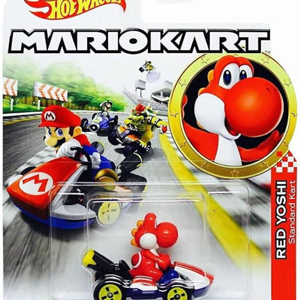 Hot Wheels Mariokart Standard Kart 1:64 Scale RedYoshi