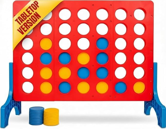 Bolaball Extra Large 4 in a Row Outdoor Board Game | Giant Family Fun Lawn & Yard Games | Jumbo Outside Game for Adults & Kids | Backyard Carnival Holiday Picnic Party Big Patio Games