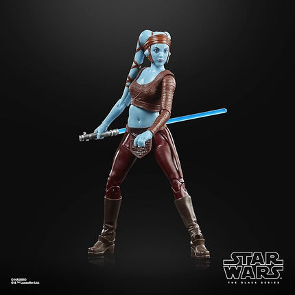 STAR WARS The Black Series Aayla Secura Toy 6-Inch-Scale Attack of The Clones Collectible Action Figure, Toys for Kids Ages 4 and Up
