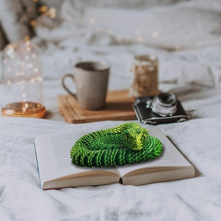 24in 3D Printed Snake Toys, Flexible 3D Printed Animal, Fidget ADHD Snake Toys, Perfect Desk Pet for Animal Collectors