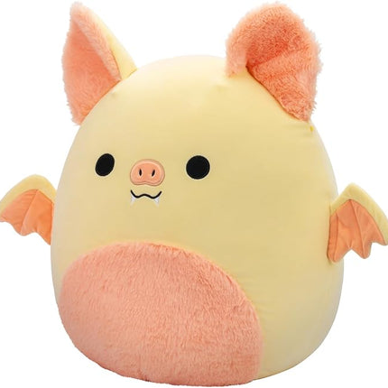 Squishmallows Original 16-Inch Meghan Cream Fruit Bat with Fuzzy Peach Belly - Official Jazwares Large Plush