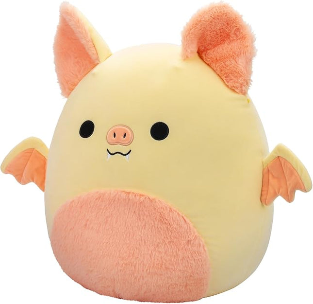Squishmallows Original 16-Inch Meghan Cream Fruit Bat with Fuzzy Peach Belly - Official Jazwares Large Plush
