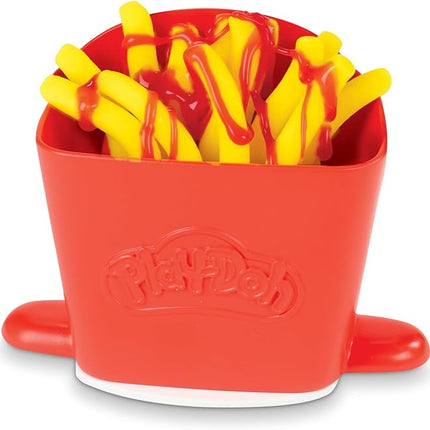 Play-Doh Kitchen Creations Spiral Fries Playset with 5 Cans of Modeling Compound Colors, Back to School Classroom Supplies, Play Food & Cooking Toys for Kids, Preschool Toys, Ages 3+