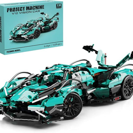 Mesiondy 1:14 MOC Sports Car Building Blocks Toys Boys or Adults Kits， Building Set Raceing Car Model,Cars for Boys Age 12-16 8-14，(1039 Pieces)