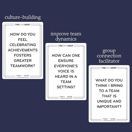 {THE AND}) Team Building Edition - 199 Conversation Card Game for Building Better Teams - Icebreaker Conversation Starter Questions to Connect with Each Other & Boost Team Chemistry by The Skin Deep