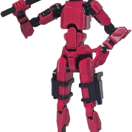 Assembly Completed T13 Action Figure, Titan 13 3D Printed Action Figure, 3D Printed Titan13, Assembled Dummy 13 Lucky 13 Toy Figure