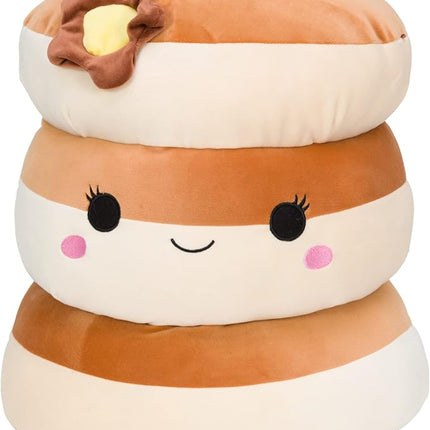 Squishmallows Original 12-Inch Rayen Pancake 3-Stack with Butter Flower - Medium-Sized Ultrasoft Official Jazwares Plush - Amazon Exclusive