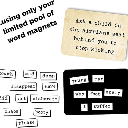 Ransom Notes - The Ridiculous Word Magnet Party Game & Expansion Pack One Bundle, 3+ Players