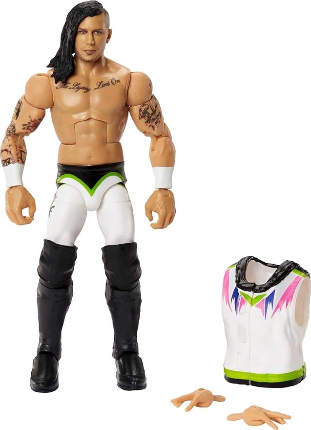 Mattel WWE Elite Collection Action Figure & Accessories, Series #94 Nash Carter 6-inch Collectible with 25 Articulation Points & Swappable Hands