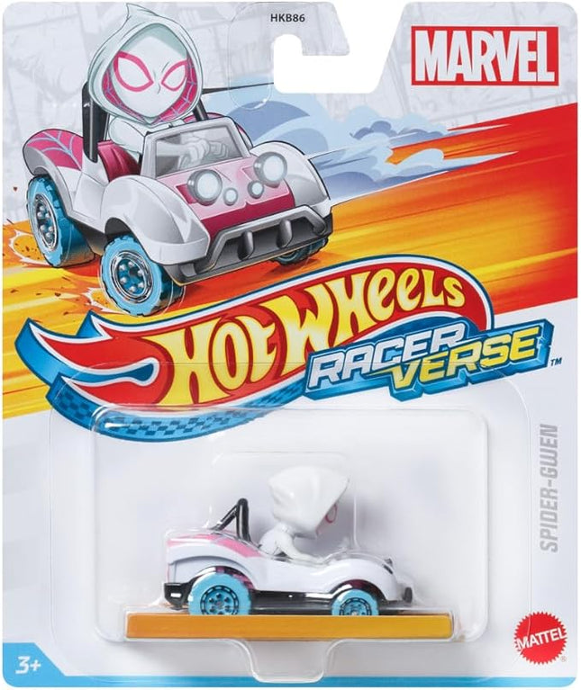 Hot Wheels Racer Verse: Marvel - Spider-Gwen Diecast Vehicle-HRT46