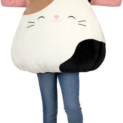 Jazwares Adult Squishmallow Cam the Cat Costume - Plush Calico Cat Vest for Halloween and Cosplay - One Size