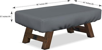 Covers & All Air Hockey Table Covers, Made of 12 Oz Waterproof & UV-Resistant Cover Max Fabric, Suitable for Indoors/Outdoors (88" W x 44" D x 15" H, Gray)