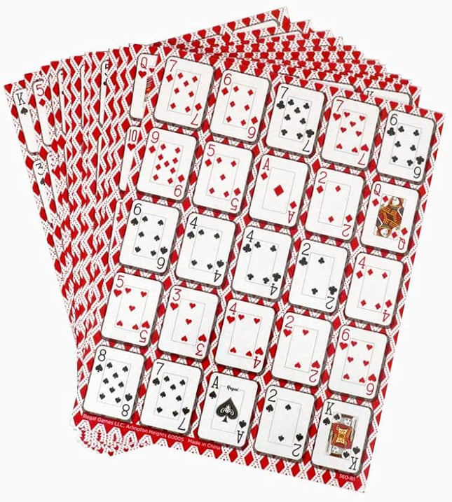 Regal Games - Poker Keeno Bulk Game Set - Includes 12 Two-Sided Boards, 200 Scoring Chips, 1 Deck of Standard Poker Cards - 24 Unique Board Layouts- Casino Night Card Game- Compatible with Poker Keno