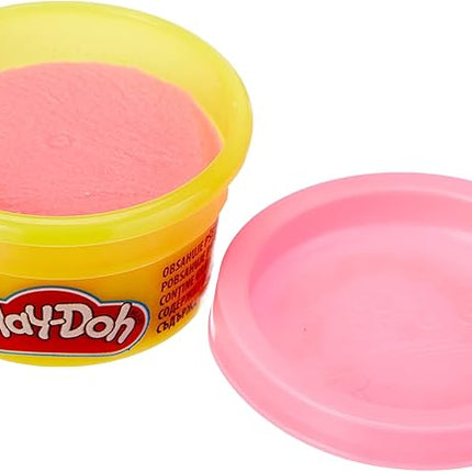 Play-Doh Kitchen Creations Double Drizzle Ice Cream Playset for Kids 3 Years and Up with 2 Drizzle Colors and 4 Classic Cans, Non-Toxic