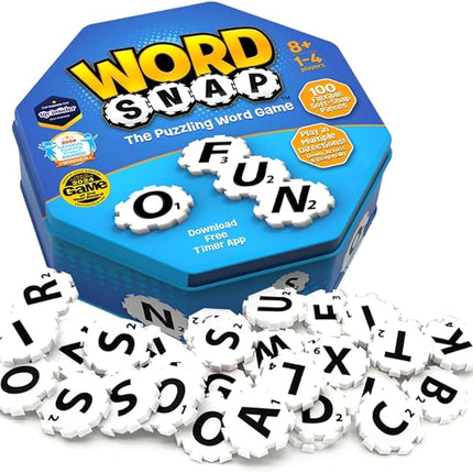 Word Strategy Game, Word Puzzle for Adults, Family, and Kids, Fun Game for Ages 8+, Travel Size, 1-4 Players