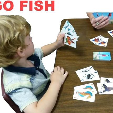 GO FISH Untamed Oceans, a Go Fish Card Game for Kids 4-8 and Up – Play Old Maid and Slap Jack with Same Deck – Easy to Learn – Family, Board Game Night and Classroom Party Fun – Great Gift Idea