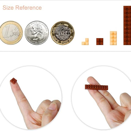 Larcele Animal Series Micro Building Blocks Animal Set, DIY Mini 3D Building Toy Bricks,1499 Pieces KLJM-07 (Penguin)