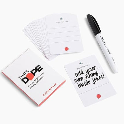 That's Dope: The Party Game for Strong Opinions • Custom Pack