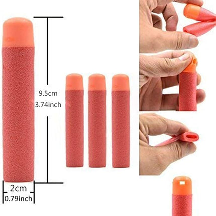 120 PCS Mega Dart Refill Pack 9.5cm Red Premium Refill Bullets for N-Strike Mega Series Blasters