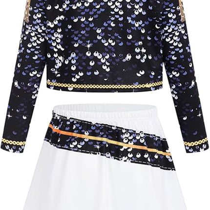 Girls Demon Pop Singer Hunters Costume 3-14 Years Stage Dance Idol Cosplay Outfit, Kids Halloween Costumes