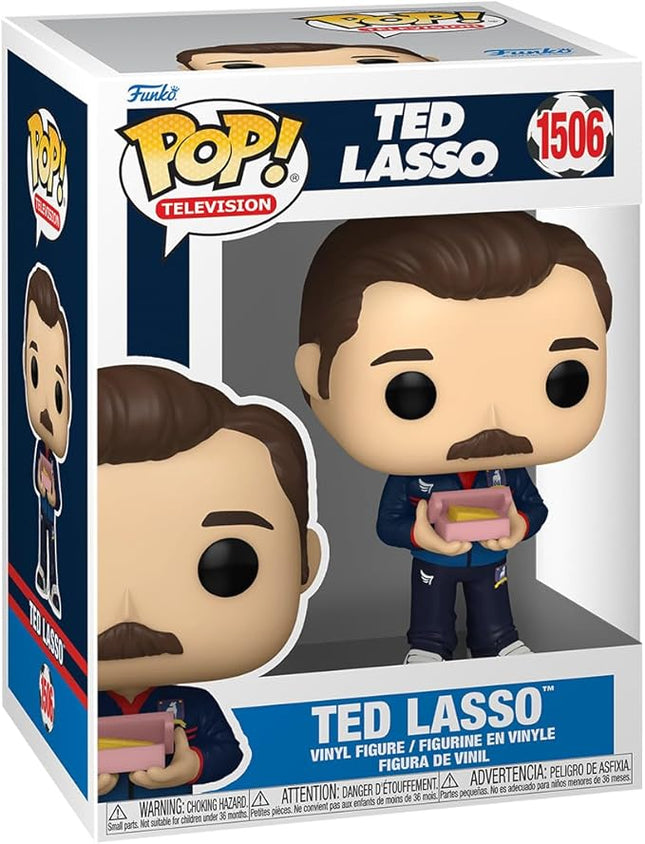 Funko POP! TV: Ted Lasso - Ted Lasso with Biscuits - Collectable Vinyl Figure - Gift Idea - Official Merchandise - for Kids & Adults - TV Fans - Model Figure for Collectors and Display