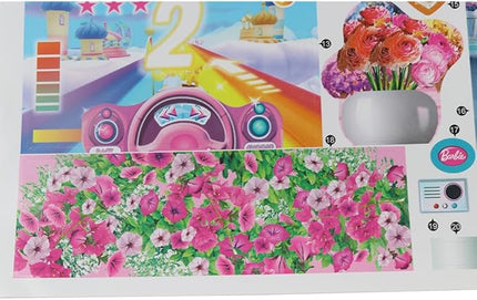 Replacement Parts for Barbie Doll Dreamhouse Doll House Playset HMX10 - Replacement Set of Labels - Stickers