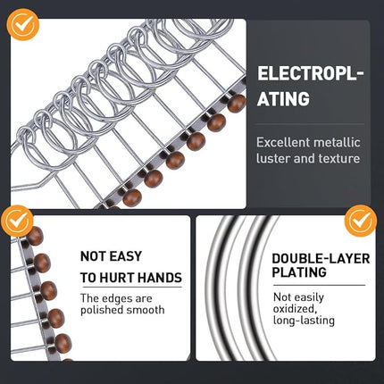 Traditional Brain TeasGame, Classical Metal Chinese 9 Linked Rings Puzzle, Children Educational Toys Gifts for Party Favor Kids Adults Boys and Girls Challenge