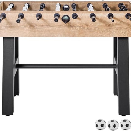 VEVOR Foosball Table, 55-inch Standard Size Table, Indoor Full-Size Foosball Tables with 4 Balls and 26 Players, Includes Durable Soccer Set, Score Keeper & Cup Holders, for Home, Family, Game Room