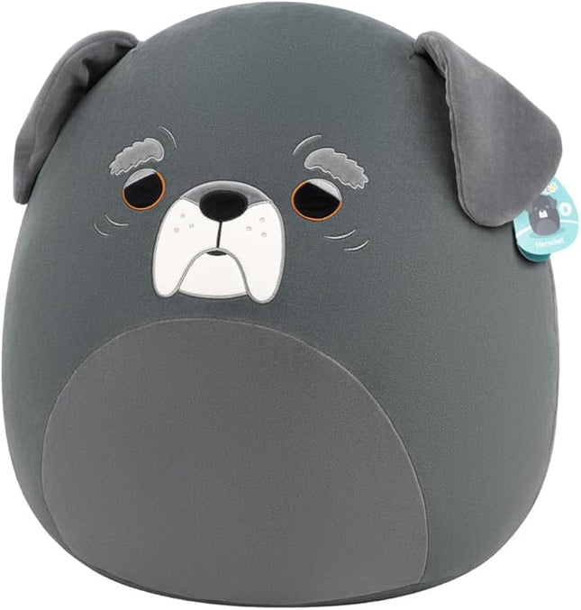 Squishmallows Original 20in Herschel The Black and Grey Senior Dog – Official Jazwares Plush (Jumbo)