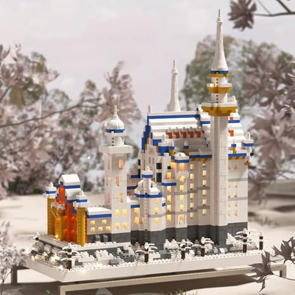 Famous Architecture Model,Micro Blocks Building Sets,Germany Swan Stone Castle, 2790 PCS Mini Bricks Building Blocks, Gift for Adults and Teens